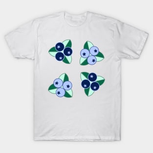 Blueberry Floral by Niibidoon T-Shirt